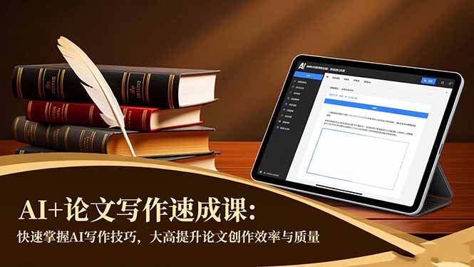 AI+论文写作速成课：快速掌握AI写作技巧，大幅提升论文创作效率与质量-幼小初高学社
