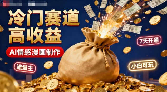 公众号冷门赛道，用AI做情感漫画，7天开通流量主，操作简单，小白可玩-幼小初高学社