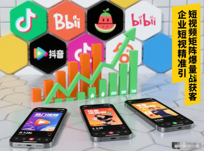 企业短视频精准引流矩阵获客，短视频矩阵爆量战法-幼小初高学社