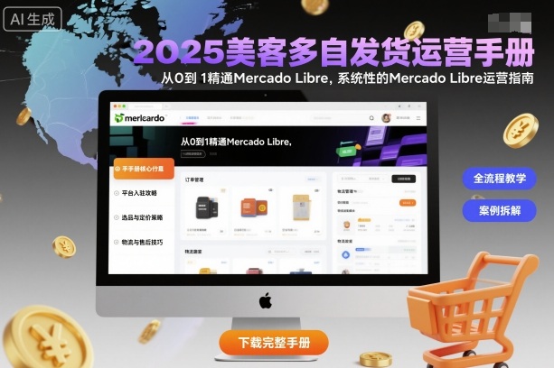 2025美客多自发货运营手册：从0到1精通Mercado Libre，系统性的Mercado Libre运营指南-幼小初高学社