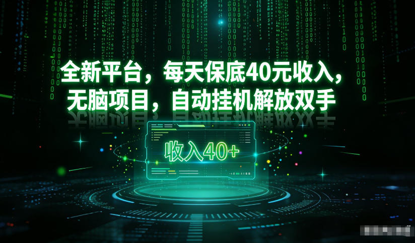 最新看广平台，每天保底30-4米，无脑项目，自动挂G解放双手【揭秘】-幼小初高学社