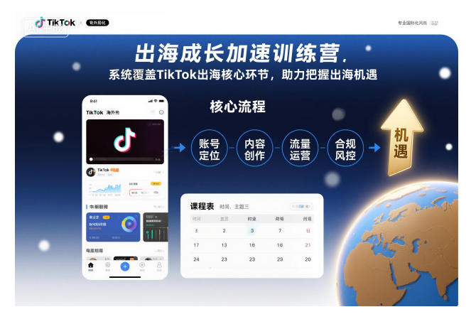 出海成长加速训练营，系统覆盖TikTok出海核心环节，助力把握出海机遇(更新)-幼小初高学社