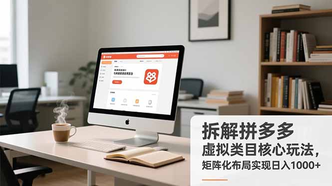 拆解拼多多虚拟类目核心玩法，矩阵化布局实现日入1000+-幼小初高学社