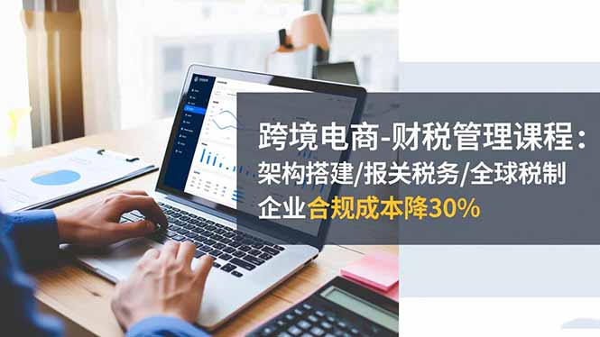 跨境电商-财税管理课程：架构搭建/报关税务/全球税制，企业合规成本降30%-幼小初高学社