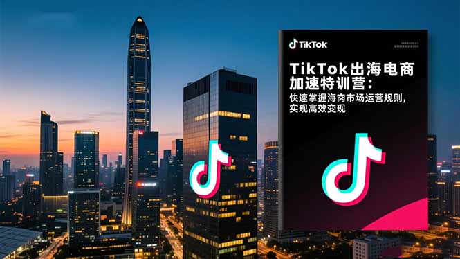 TikTok出海电商加速特训营：快速掌握海外市场运营规则，实现高效变现-幼小初高学社