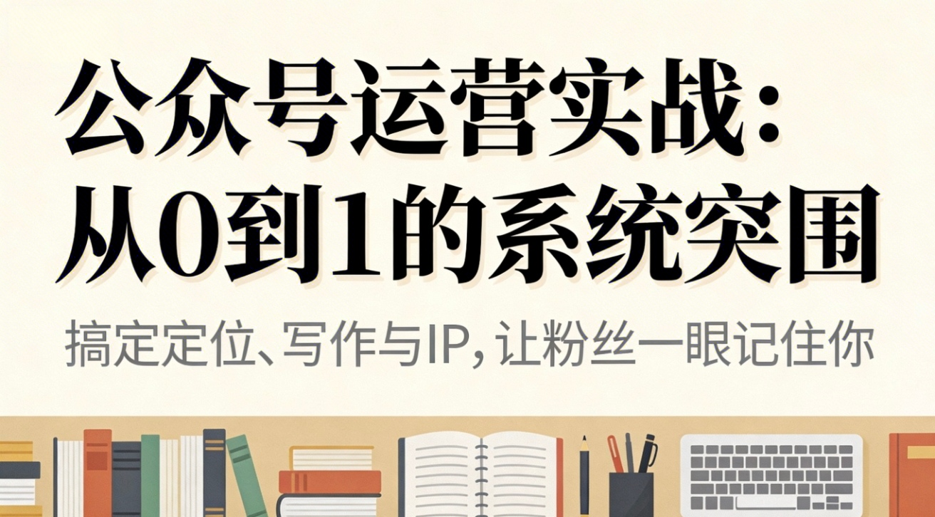 公众号运营实战：从0到1的系统突围-幼小初高学社