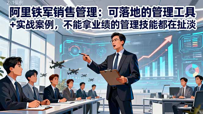 阿里铁军销售管理：可落地的管理工具+实战案例，不能拿业绩的管理都在扯淡-幼小初高学社
