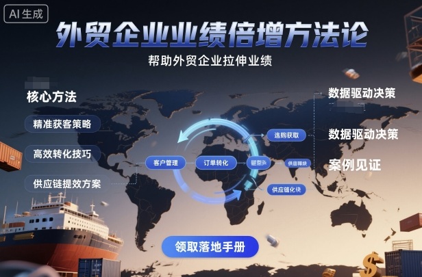 外贸企业业绩倍增方法论，帮助外贸企业拉伸业绩-幼小初高学社