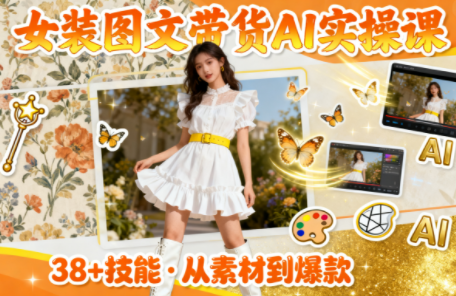 女装图文带货的AI实操课-幼小初高学社