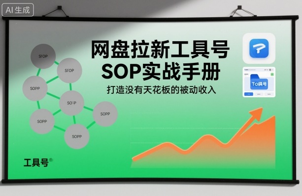 网盘拉新工具号SOP实战手册，打造没有天花板的被动收入-幼小初高学社