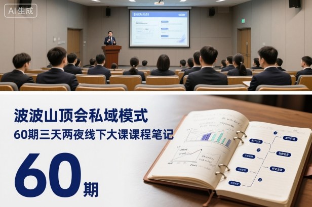 波波山顶会私域模式60期三天两夜线下大课课程笔记(文档)-幼小初高学社