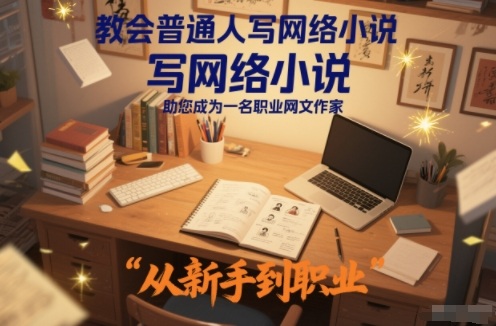 教会普通人写网络小说，助您成为一名职业网文作家-幼小初高学社