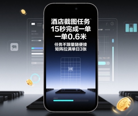 酒店截图任务，15秒完成一单，一单0.6米，任务不限量随便接，矩阵拉满单日3张【揭秘】-幼小初高学社