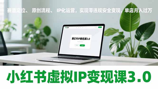 小红书虚拟IP变现课3.0，赛道定位、原创流程、IP化运营，实现零违规安全变现，单店月入过万-幼小初高学社