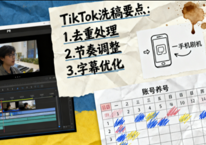 TikTok洗稿剪辑全流程课-幼小初高学社