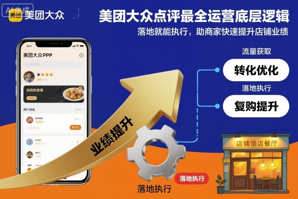 美团大众点评最全运营底层逻辑，落地就能执行，助商家快速提升店铺业绩-幼小初高学社