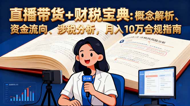直播带货+财税宝典：概念解析、资金流向、涉税分析，月入10万合规指南-幼小初高学社