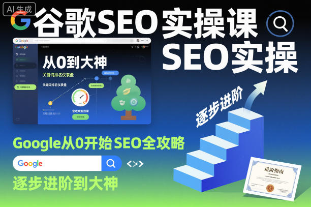 谷歌SEO实操课，Google从0开始SEO全攻略，逐步进阶到大神-幼小初高学社