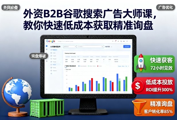 外资B2B谷歌搜索广告大师课，教你快速低成本获取精准询盘-幼小初高学社