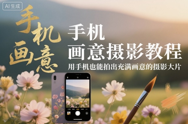 手机画意摄影教程，用手机也能拍出充满画意的摄影大片-幼小初高学社