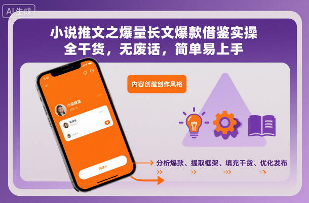 小说推文之爆量长文爆款借鉴实操，全干货，无废话，简单易上手-幼小初高学社