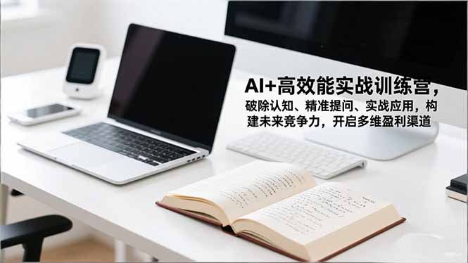 AI+高效能实战训练营，破除认知、精准提问、实战应用，构建未来竞争力，开启多维盈利渠道-幼小初高学社