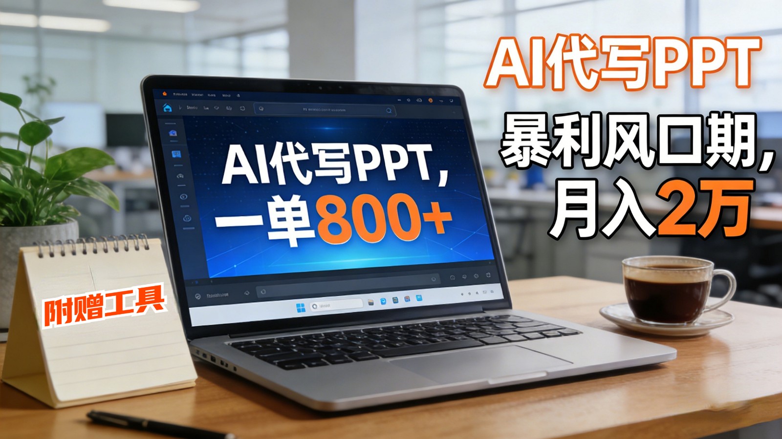 AI 代写做 PPT！一单狂赚 800+，风口期月入 2 万(工具 + 提示词直接送)-幼小初高学社