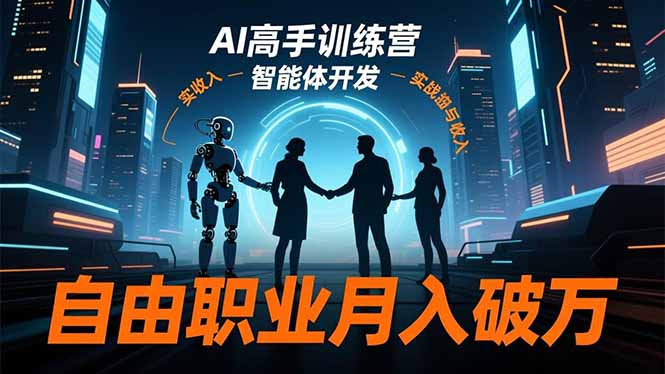 AI高手训练营3.0，ChatGPT，Midjourney，智能体开发，自由职业月入破万-幼小初高学社