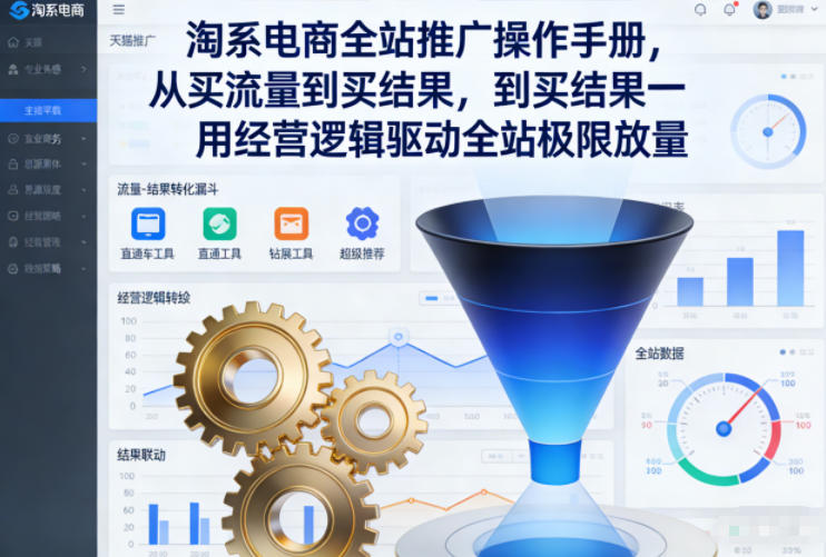 淘系电商全站推广操作手册，从买流量到买结果一用经营逻辑驱动全站极限放量-幼小初高学社