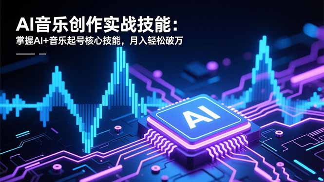 AI音乐创作实战技能：掌握AI+音乐起号核心技能，月入轻松破万-幼小初高学社