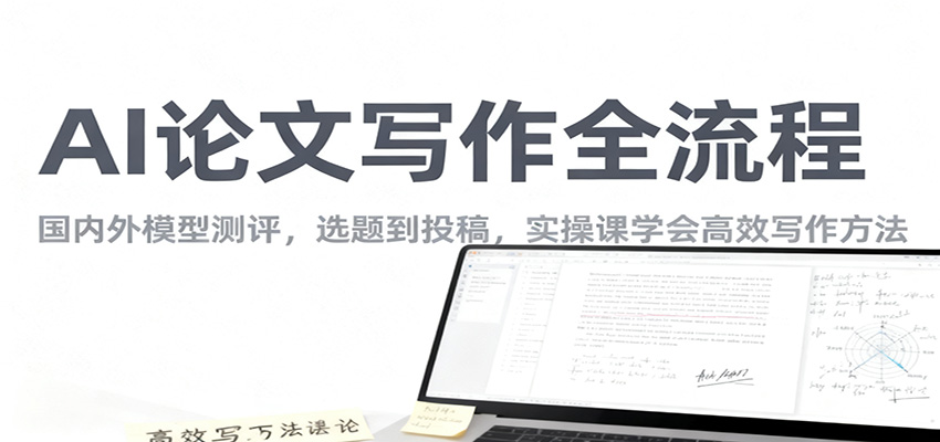 AI论文写作全流程，国内外模型测评，选题到投稿，实操课学高效写作方法-幼小初高学社